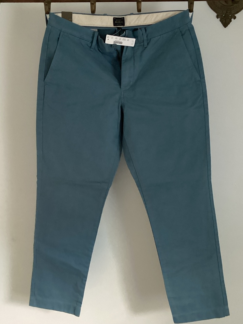 J. Crew Teal Straight-Leg Chino Pants